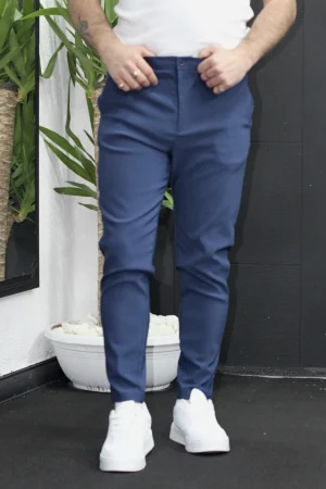 Kemersiz Slimfit Lacivert