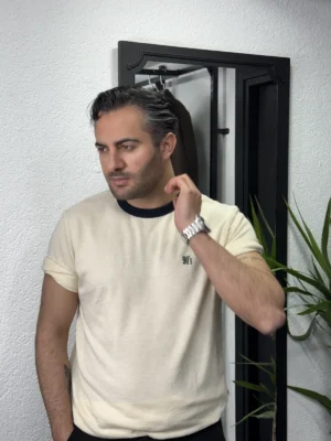 Yeni 90s Tişört Krem