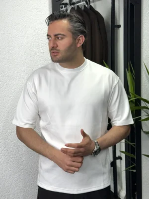 Oysho Kumaş Tişört Regular Beyaz