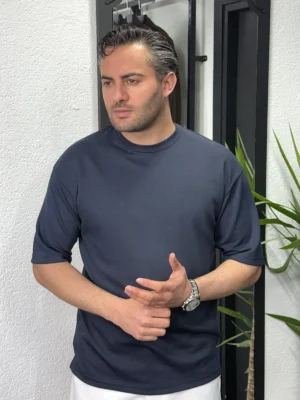 Oysho Kumaş Tişört Regular Lacivert